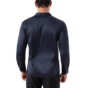 Camicia da Uomo a Maniche Lunghe Elasticizzata in Quattro Direzioni, Senza Pieghe, Qualità Export Simil-Seta, Sensazione <span class=keywords><strong>Verticale</strong></span>, Taglia Europea - Product Image 2