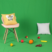 Latar Belakang Acara Kain Muslin Lukis Tangan dengan Teknik Chromakey Hijau