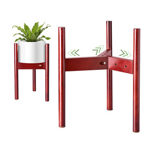 Soporte <span class=keywords><strong>para</strong></span> Plantas <span class=keywords><strong>de</strong></span> <span class=keywords><strong>Madera</strong></span> <span class=keywords><strong>de</strong></span> Haya Natural <span class=keywords><strong>de</strong></span> Mediados <span class=keywords><strong>de</strong></span> Siglo, Soporte Alto Ajustable <span class=keywords><strong>para</strong></span> <span class=keywords><strong>Macetas</strong></span> <span class=keywords><strong>de</strong></span> Flores <span class=keywords><strong>de</strong></span> Interior - Product Image 1