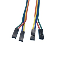 Kabel Jumper Kustom Pabrik, Kabel Harness Dupont untuk Breadboard, Kabel Jumper 2.54mm 1/2/4Pin Konektor Jantan Betina