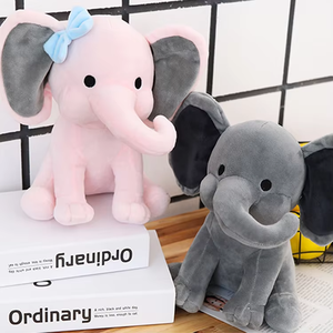 Peluche Éléphant Bébé Mignonne et Pas Chère en Gros, Jouet Unisexe Coloré à Grandes Oreilles en Coton PP Rembourré, Oreiller pour Anniversaire - Product Image 2