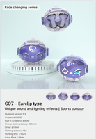 Écouteurs intra-auriculaires ouverts pour enfants, motif robot de dessin animé, avec indicateur de batterie LED, radio JL, pour jeux PC, téléphone portable, voyage, DJ, traducteur, FM, Bluetooth 5.3
