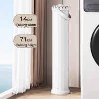 Séchoir à linge de luxe d'intérieur de haute qualité, 16 poteaux rétractables, type pieuvre, double niveau, en aluminium, pour salle de bain
