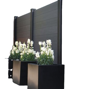 WPC Chaleur <span class=keywords><strong>Composite</strong></span> <span class=keywords><strong>Palissade</strong></span> Clôture Cadre En Aluminium Étanche Écologique pour Jardin Terrasse Cour Utilisation Comprend La Modélisation 3D - Product Image 2