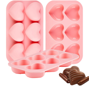 แม่พิมพ์ซิลิโคนอาหารรูปหัวใจทนความร้อนสำหรับเค้กมัฟฟินขนมช็อคโกแลตและอุปกรณ์อบ - Product Image 1
