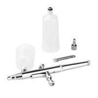 Kit aérographe professionnel BT-131 en cuivre à double action par gravité, écologique et portable, pour art corporel, nail art, tatouage, modélisation et décoration de gâteaux