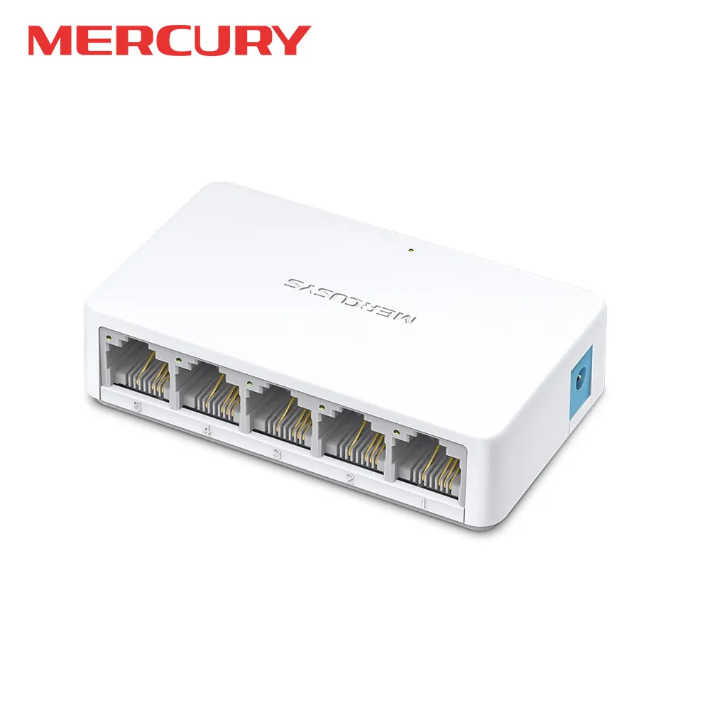 Vente en gros Mercusys 5 ports 10/100 Mbps commutateur Ethernet rapide répartiteur Ethernet de bureau Hub Plug & Play commutateur RJ45 silencieux