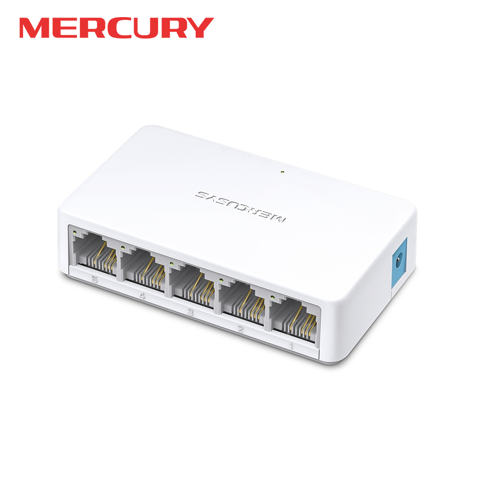 Vente en gros Mercusys 5 ports 10/100 Mbps commutateur Ethernet rapide répartiteur Ethernet de bureau Hub Plug & Play commutateur RJ45 silencieux