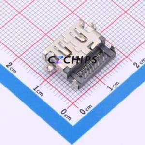 <b>HDMI</b>-GD-114PWB <b>HDMI</b> Connector DIP Connector ( Connector Type: <b>HDMI</b>-A )( Gender: Female )( Total Number of PINs: 19P ) - Product Image 2
