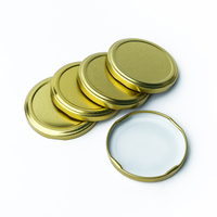 Capuchon à vis en fer blanc de 53 mm pour bocaux en verre, emballage alimentaire, couvercle métallique à anse