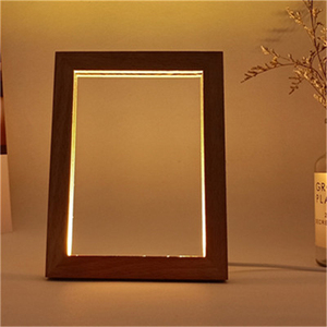 Lámpara Led 3D para decoración de dormitorio y sala de estar, marco de fotos, <span class=keywords><strong>luz</strong></span> de <span class=keywords><strong>la</strong></span> noche, iluminación de mesa - Product Image 3