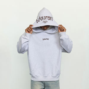 Sweat-shirts pour hommes de haute qualité Pull-over Poids lourd 100% coton Logo brodé personnalisé Motif uni Hiver Surdimensionné Respirant - Product Image 6