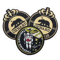 Fer sur Patch tissé personnalisé Football équipe nom Logo tissé Patch Badge Sport tissu Applique Patch