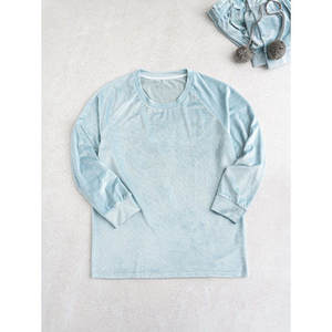 Top attivi L collezione di linee in velluto menta - Product Image 1