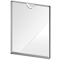 Boîte de présentation en acrylique transparente de haute qualité, format A4, écologique, avec surface brillante et fente pour carte