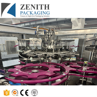 Mesin Pengisian dan Penutupan Jus All-in-one / Merek Zenith Desain Anti-penyumbatan Akurasi Tinggi 1mm Rendah Kebisingan dengan Partikel Pulp