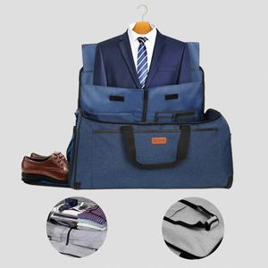 Sac de voyage pour vêtements, grand sac de sport pour vêtements, sacs de voyage imperméables pour vêtements avec pochette à chaussures, logo personnalisé - Product Image 1