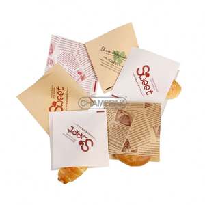 Food Grade Eco-Friendly Packaging Customized Offset & Digital Printing Take Away Pastry Store Donuts Craft Paper <b>Bags</b> - Product Image 1