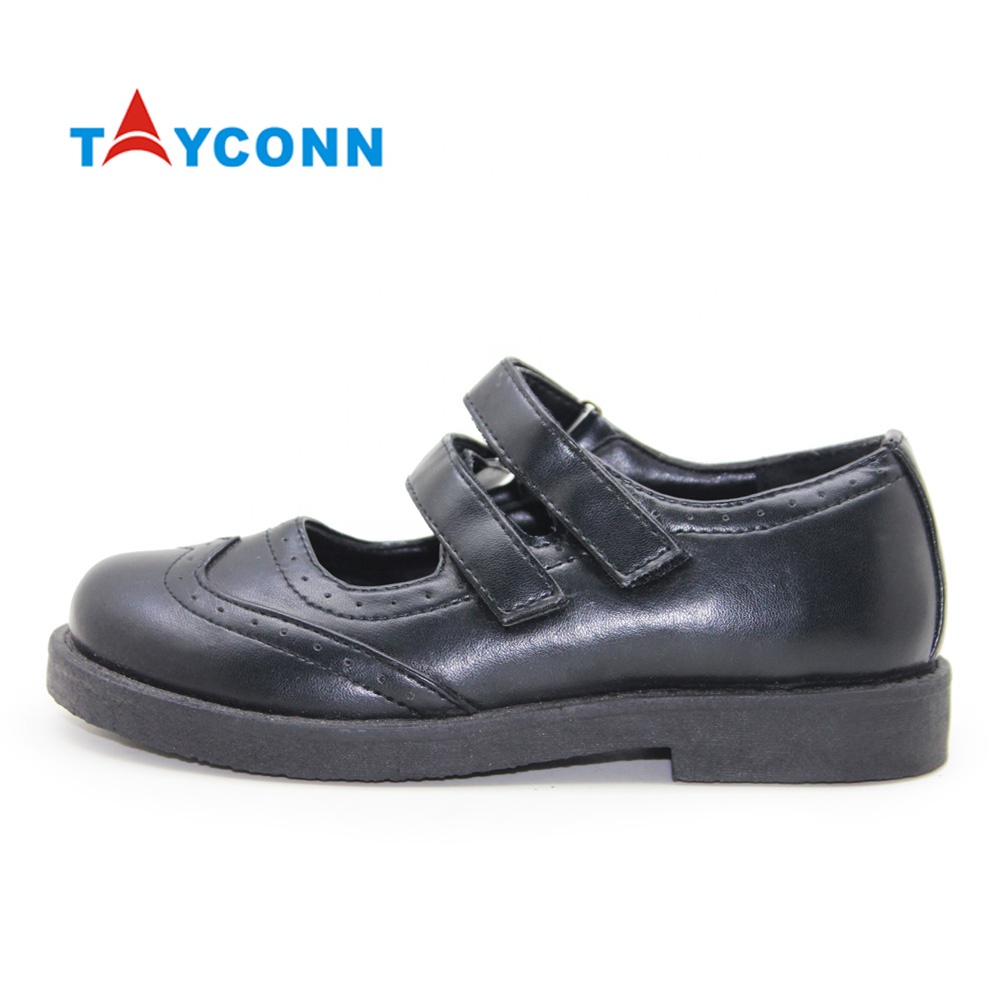 Удобная детская униформа, официальная кожаная детская черная школьная обувь для девочек