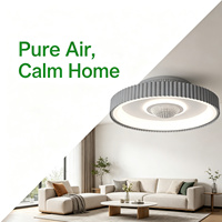 Ventilateur de plafond silencieux sans pales Yeyun, sans pales apparentes, ventilateur lumineux familial sécurisé