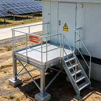 Plateforme modulaire combinée, plateformes de stockage à structure en acier avec revêtement antidérapant