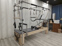 Highwind Cadillac de Pilates Professionnel Avancé avec Reformer en Bois d'Érable pour Musculation et Reformer de Pilates avec Tour Complète