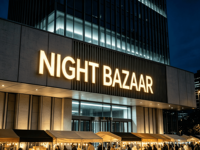 Lettres lumineuses LED RGB programmables pour extérieur, enseigne commerciale 3D pour entreprises - Multicolore personnalisable