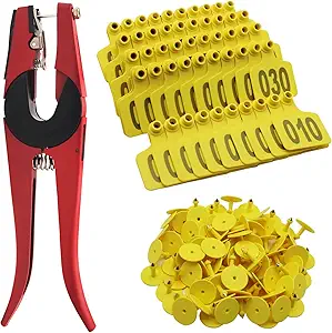 Customized Yellow HD Plastic New Laser Coding Animal <b>Tracking</b> PTU Round Pig Ear <b>Tags</b> Without Numbers 6 Month Warranty - Product Image 6