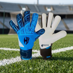 High Quality Adjustable Youth Goalkeeper <b>Gloves</b> New Basic <b>Latex</b> Meduis Cut Backhand High Foam <b>Latex</b> And Silicon Inject - Product Image 2