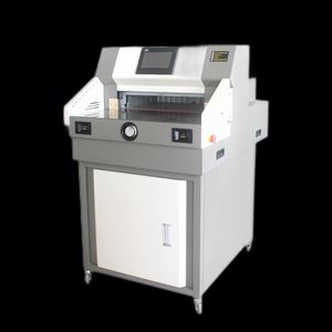 Machine de découpe automatique de papier photo A4 de 490 mm, programmable, électrique, robuste, haute précision, à double guide, avec fonction de poussée - Product Image 1