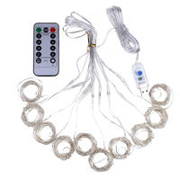 Wanddekoration Fenster Vorhang Zeichenlicht wasserdicht Weihnachten Hochzeit Party Kupferdraht Märchenlicht USB-Aufladung Indoor 50 3 M