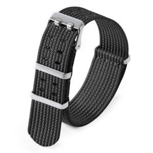 Nouveau <span class=keywords><strong>bracelet</strong></span> en <span class=keywords><strong>nylon</strong></span> côtelé monobloc de 20/22 mm pour montres <span class=keywords><strong>Seiko</strong></span>, Omega, Tissot – Accessoires de <span class=keywords><strong>bracelet</strong></span> de montre - Product Image 5