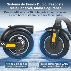 <strong>Brazil</strong> Warehouse S5 Adult Electric Scooter, 450W Motor, 32km/h Max Speed, 22km Range, Bluetooth APP Control (36V 7.8AH) - Product Image 2