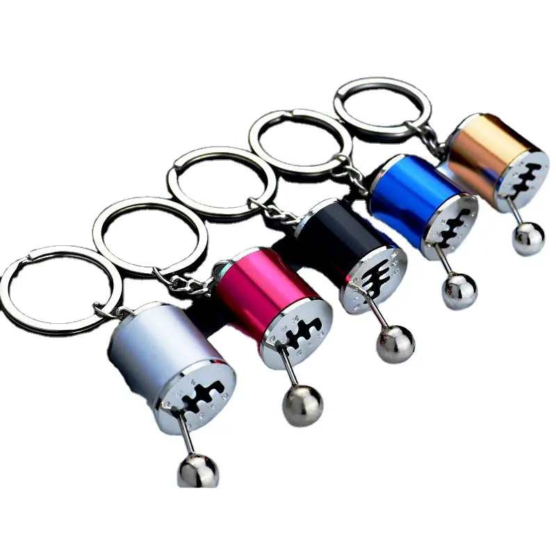 금속 자동차 부품 모델 기어 박스 프로모션 키 체인 6 단 수동 전송 시프터 열쇠 고리 열쇠 고리 반지 열쇠 고리 Keyfob