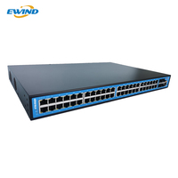 Switch de Red de 48 Puertos con 4 Puertos SFP+ 10G, Switch Ethernet POE con Gestión L3, 48* 10/100/1000M, 4* Puertos SFP+ 10G para Red