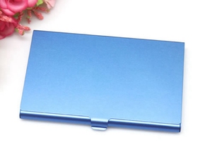 Creative Casual Business <b>Card</b> Case Stainless Steel Aluminum Box Cover Men Business <b>Card</b> <b>Holder</b> <b>Metal</b> Wallet N0148 - Product Image 3