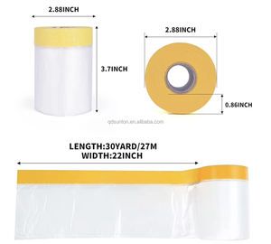 Film de masquage multi-usages pour <span class=keywords><strong>peintres</strong></span>, résistant à la poussière et à l'eau, pour la rénovation de la maison - Product Image 2