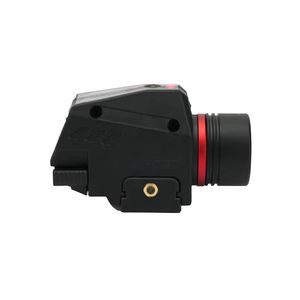 Lanterna de Caça Compacta em Alumínio à Prova d'Água com Mira Laser de Ponto Vermelho e Iluminação de Luz Branca com Indicador LED - Product Image 3