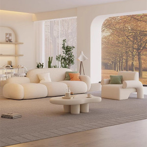 EU GEDO Cream-Style Light Luxury Reception Cloud Set for Living Room Beauty Salon Clothing Store Simple Tofu Block Straight - Product Image 2