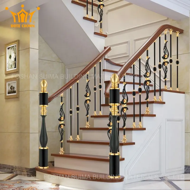 Staircase Railing Gold Stairs Railing Designs In Iron Photo