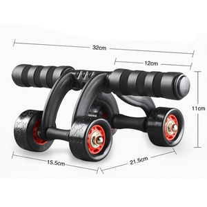 Équipement de gymnastique à domicile, 4 roues, roue abdominale, rouleau d'entraînement, roulement d'exercice, roue AB silencieuse, Offre Spéciale - Product Image 5