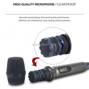 TNH UM-W20 1 ila 2 UHF Mic yüksek kalite Mic el kablosuz mikrofon kilise sahne performansı için şarj edilebilir alıcı ile - Product Image 3