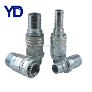 Thép carbon đơn tay không khí bán tự động khí nén nhanh chóng khớp nối/Coupler