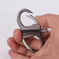 Briquet à allumettes moderne, nouveau modèle, porte-clés en métal, multifonctionnel, portable, briquet de camping, briquet à huile pour cigarettes