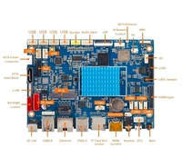 Placa Base RK3566 de un Solo Núcleo Cuádruple de 64 bits, Puerto RS232 485, SSD SATA, 4G LTE, WIFI, Pantalla Dual LVDS para Android, Ubuntu, Linux, FXB