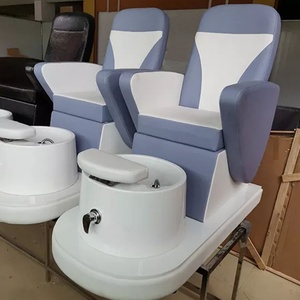 Sillón de Pedicura Eléctrico con Hidromasaje Gris, Spa para Pies - Product Image 6