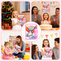 Journal secret interactif rose de haute qualité, livre pour enfants, vente en gros, mini carnet d'enregistrement de mots de passe mignon, cadeaux pour filles avec code