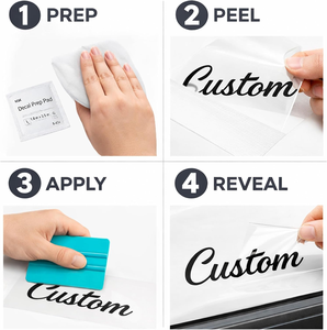 Autocollant graphique automobile imprimé UV écologique de 7 po x 1,5 po pour décoration intérieure, motif 'Car Culture' pour véhicules abordables - Product Image 6