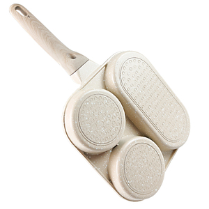 Bán Buôn 3 Trong 1 Không Dính Vuông Cảm Ứng Dưới Chảo Cho Bữa Sáng Không Dính Trứng Bánh Bít Tết 3 Lỗ Chảo - Product Image 6