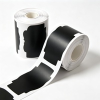 Étiquettes autocollantes en papier écologique découpées sur mesure, à forte adhérence, finition mate pour emballage de bougies et impression de logo